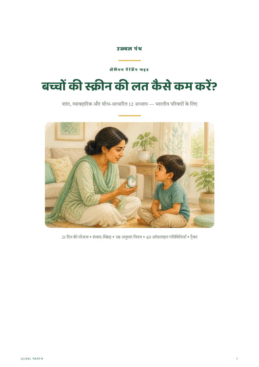 बच्चों की स्क्रीन की लत कैसे कम करें? — preview page 2